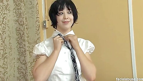 Teeny fucked and swallows it Teeny fucked and swallows it