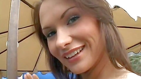 Horny slut gets fucked by a huge cock