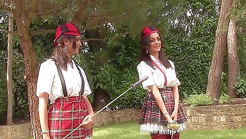 Teeny fucks on the bed with two blonde